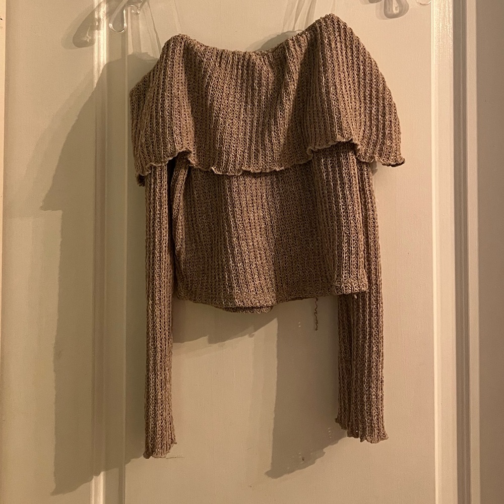 Off the shoulder sweater